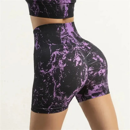 Gutashye Women's High Waist Seamless Naked Quick-drying Fitness Yoga Sports Short