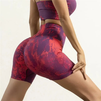 Gutashye Women's High Waist Seamless Naked Quick-drying Fitness Yoga Sports Short