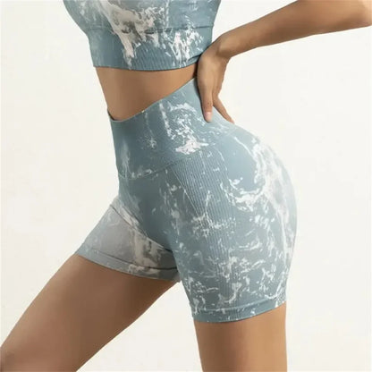 Gutashye Women's High Waist Seamless Naked Quick-drying Fitness Yoga Sports Short