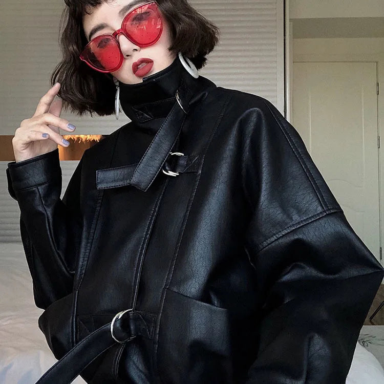 Batwing Sleeve Moto Jacket
