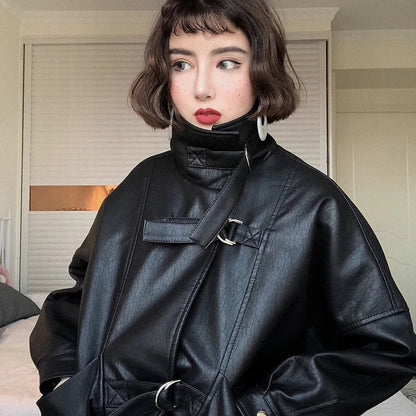 Batwing Sleeve Moto Jacket
