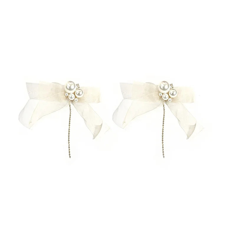 Lace Pearl Drop Earrings for Women by Lizakosht Etrendy