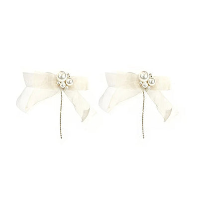 Lace Pearl Drop Earrings for Women by Lizakosht Etrendy