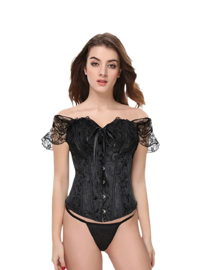 Short Sleeved Lace Corset