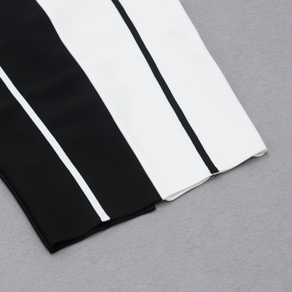 Strappy Sleeveless Midi Splicing Bandage Dress HB7959
