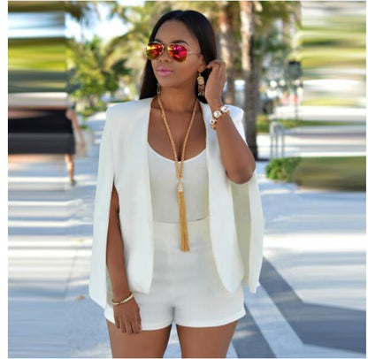 Women's Professional Split-Cape Slim-Fit Business Blazer | Ideal for All Seasons