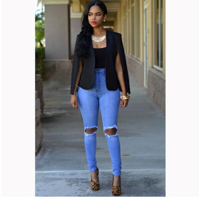 Women's Professional Split-Cape Slim-Fit Business Blazer | Ideal for All Seasons
