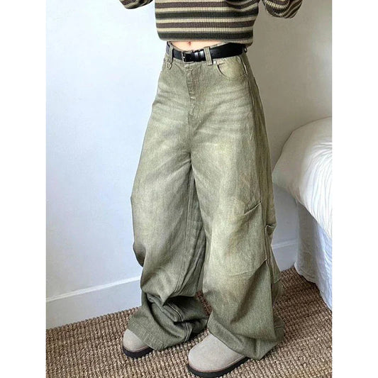 Harajuku Punk Wide Leg Casual Denim Pants