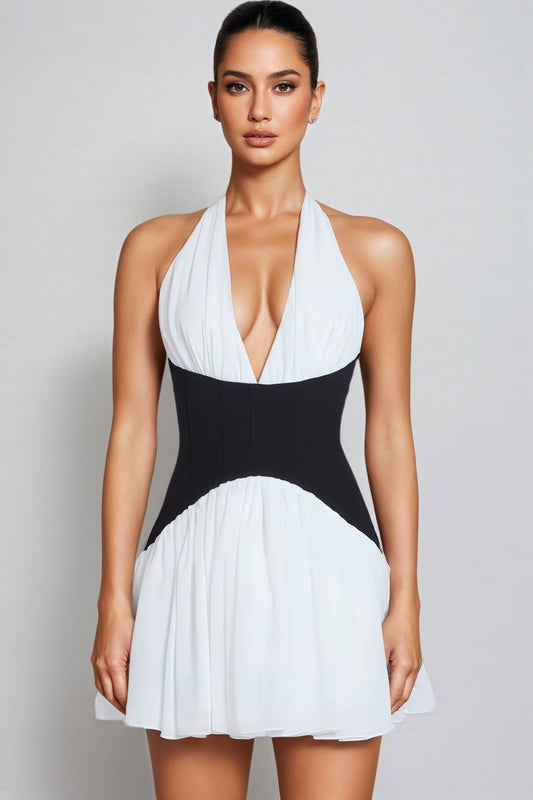Serela Halter Neck Mini Dress