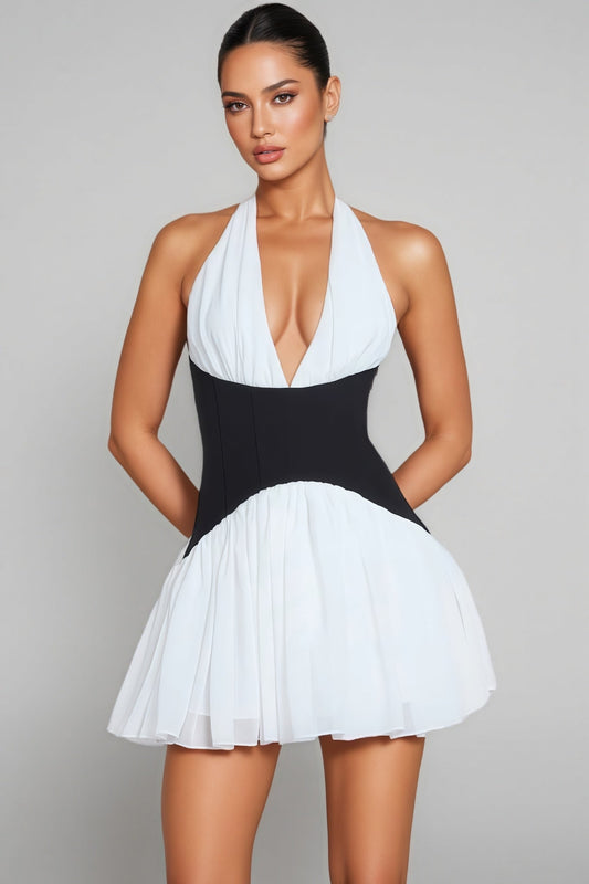 Serela Halter Neck Mini Dress