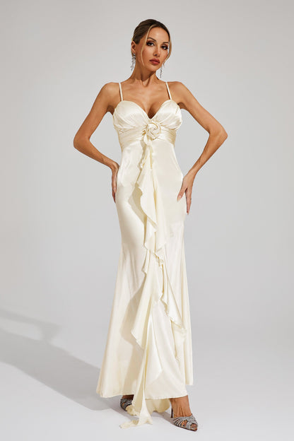 Haywood Champagne Slip Maxi Dress