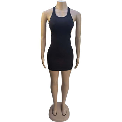 DressBetty - Sexy Mini Dress Summer Plain White Black T Shirt Dresses For Women