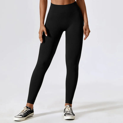 Hearuisavy High Breathable Fitness Female Stretch Workout Tights Push Up Sports Leggings