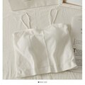 DressBetty - Cotton Basic Strapy Padded Camis