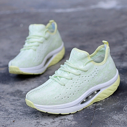 Women’s Stylish Air Cushion Knit Platform Sneakers | Ideal for All Seasons