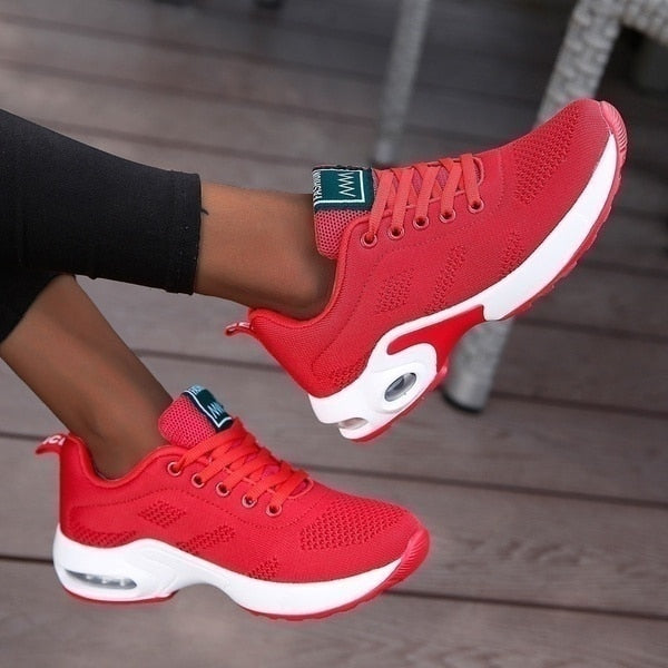 Women’s Lightweight Mesh Lace Up Running Shoes | Great for Outdoor Activities