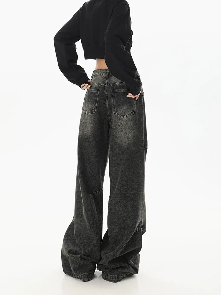 Harajuku Wide Leg Y2K Streetwear Jeans