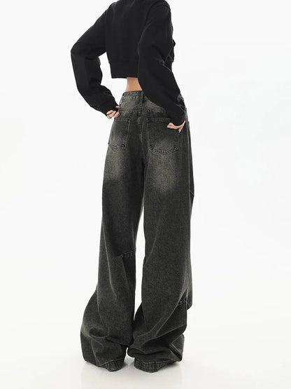 Harajuku Wide Leg Y2K Streetwear Jeans