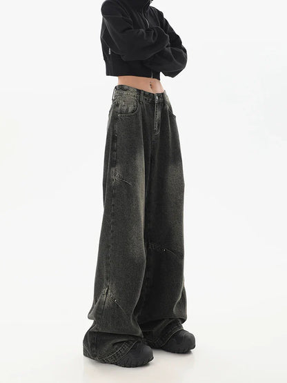 Harajuku Wide Leg Y2K Streetwear Jeans