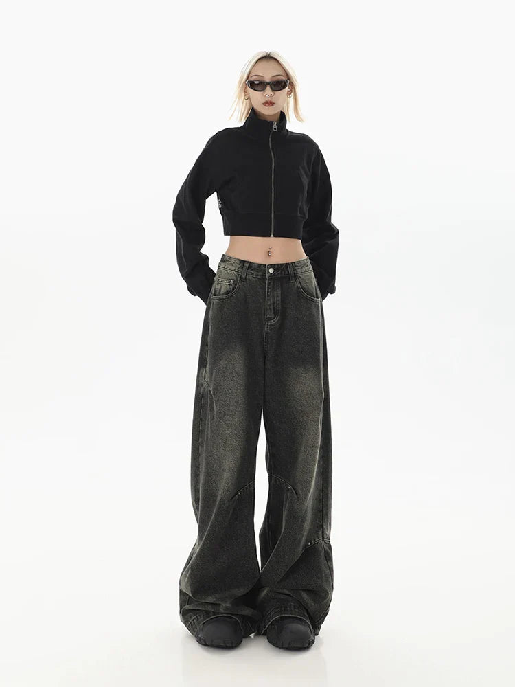 Harajuku Wide Leg Y2K Streetwear Jeans