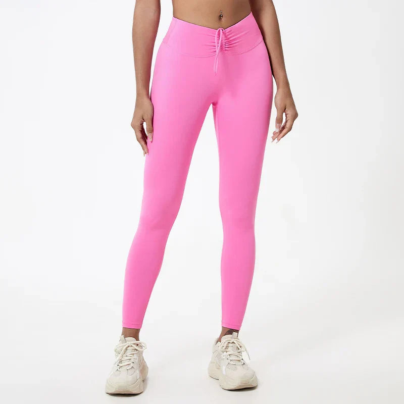 Waist Push Up Booty Running Fitness Workout Tights Yoga Clothing Female Sports Leggings