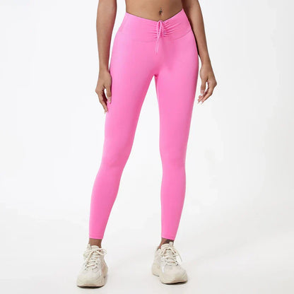 Waist Push Up Booty Running Fitness Workout Tights Yoga Clothing Female Sports Leggings