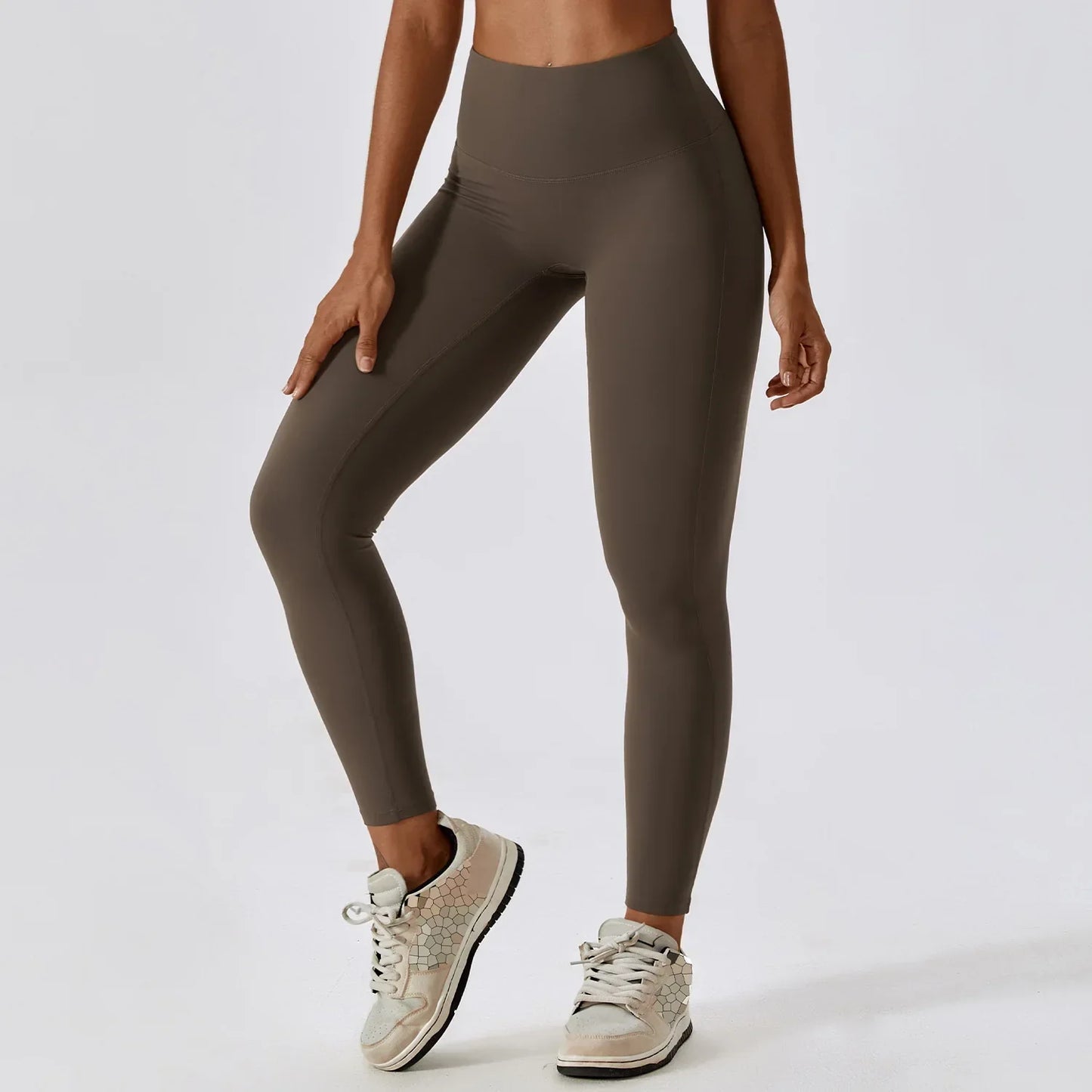 Waist Workout Breathable Running Tights Women Push Up Gym Train Sports Leggings