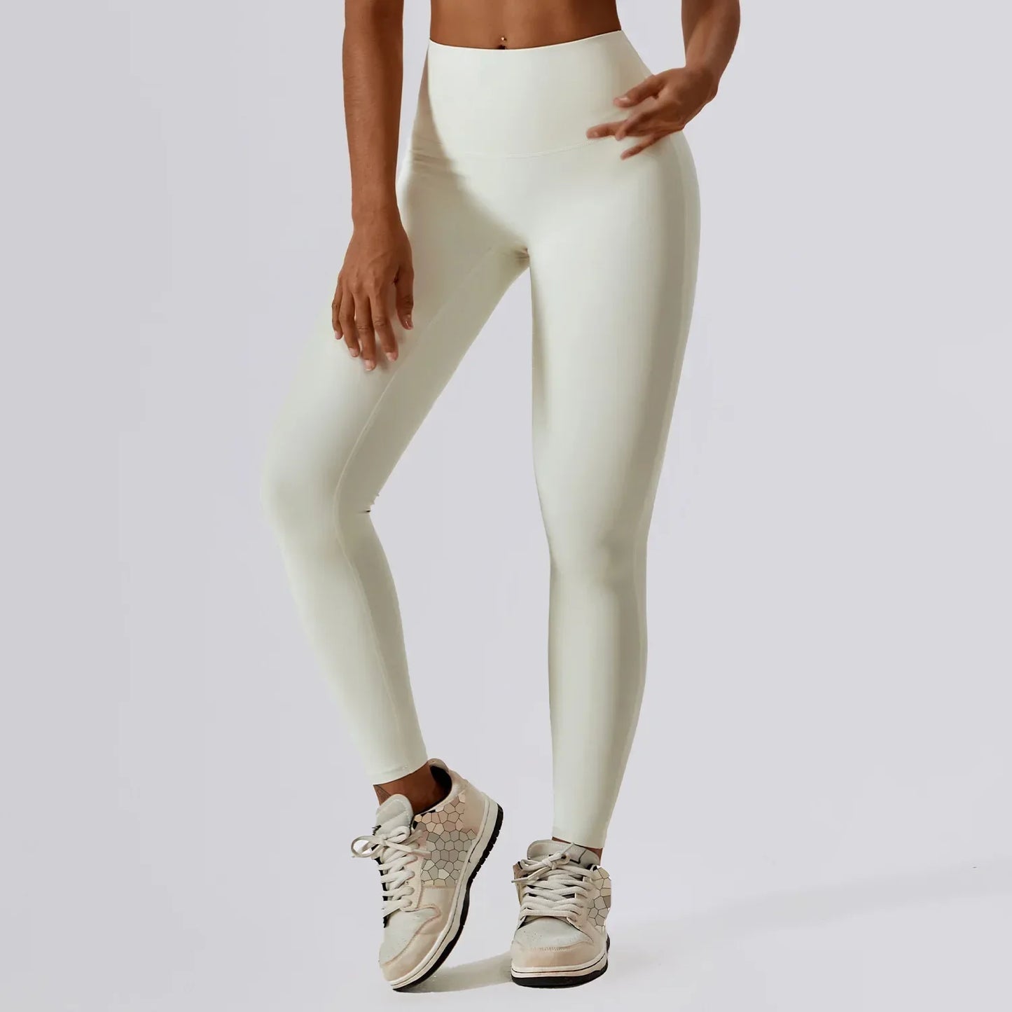 Waist Workout Breathable Running Tights Women Push Up Gym Train Sports Leggings