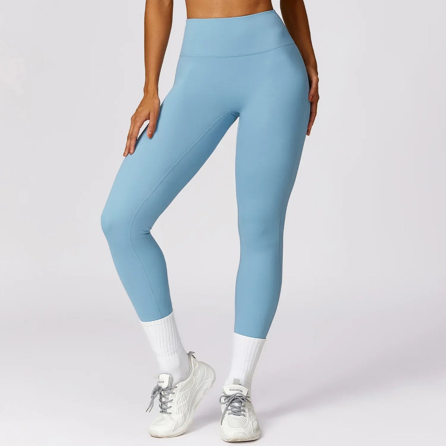 Waist Workout Breathable Running Tights Women Push Up Gym Train Sports Leggings