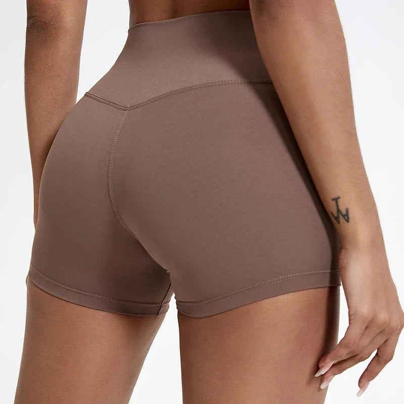Push Up Women High Waist Soften Gym Leggings Workout Cycling Yoga Clothing Sports Short