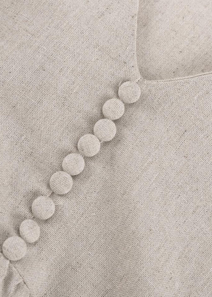 Willowfield - Linen Puff Sleeve Babydoll Dress