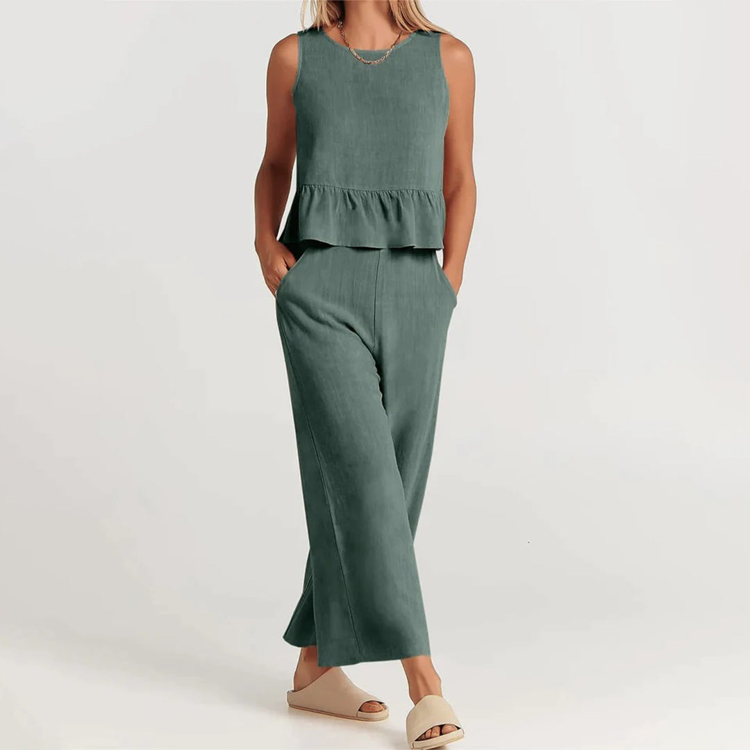 Gemma - Conjunto de mujer - Casual - Tejido - Ideal para días informales