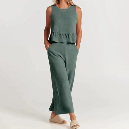 Gemma - Conjunto de mujer - Casual - Tejido - Ideal para días informales