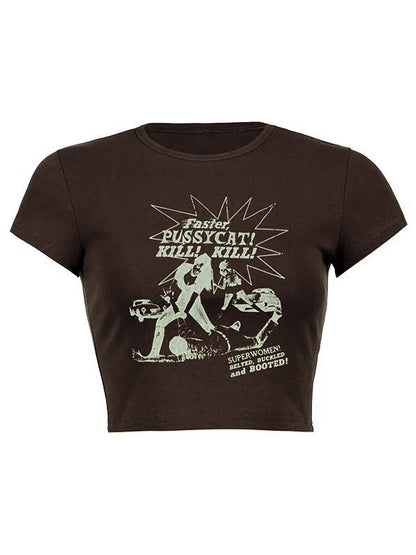 Band Graphic Crop Top
