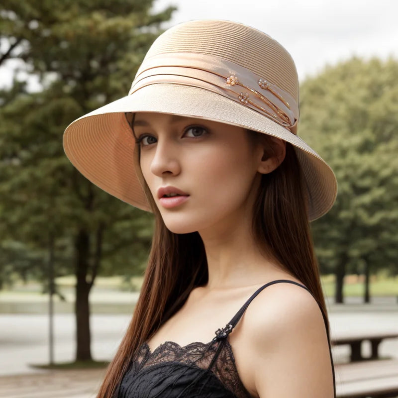 Japanese Brimmed 2025 New Versatile Cool Sun Hat