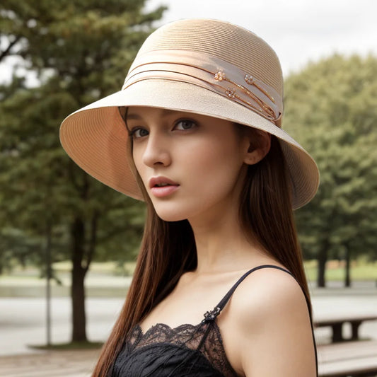 Japanese Brimmed 2025 New Versatile Cool Sun Hat