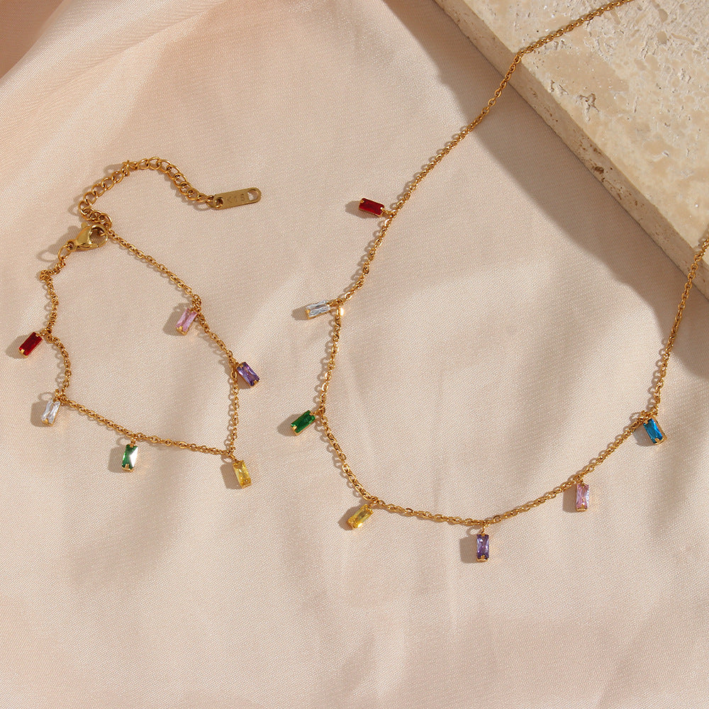 Josephine - Multicolored Gemstone Necklace