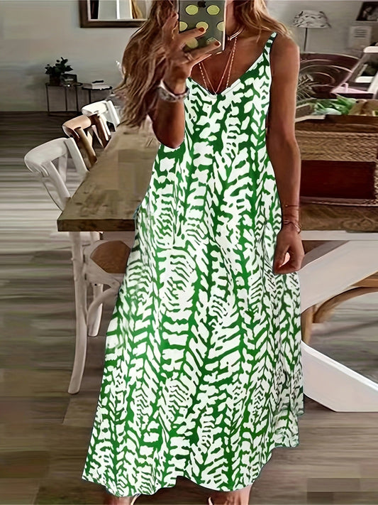 Women's Striped 3D Effect Midi Dress