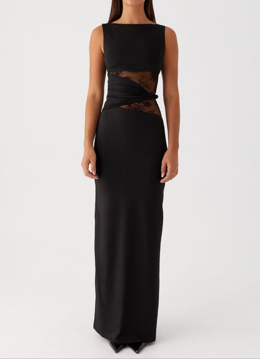 Delfina Maxi Dress - Black