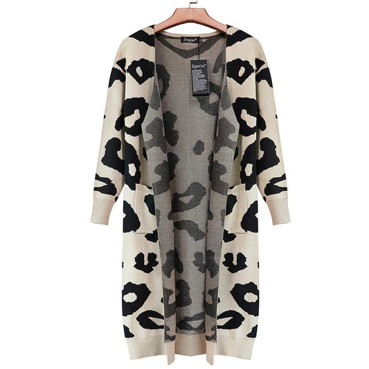 Leopard Print Sweet Comfy Cardigan Tops Sweater(3 Colors)