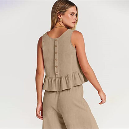Gemma - Conjunto de mujer - Casual - Tejido - Ideal para días informales