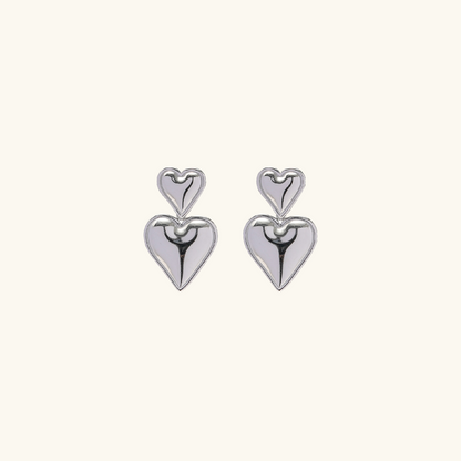 Kiparis Gold Heart Earrings