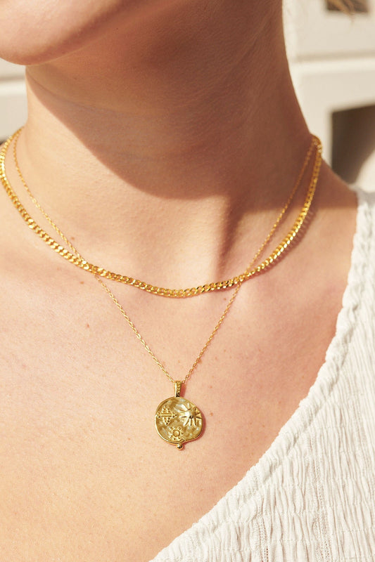 Collar con dije de océano