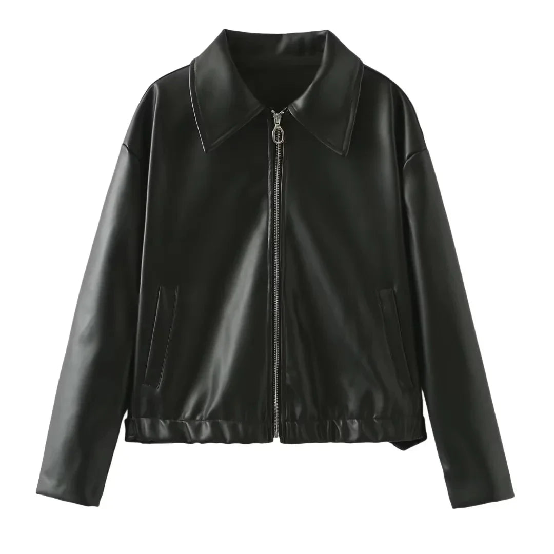 Stylish Streetwear Leather Jacket
