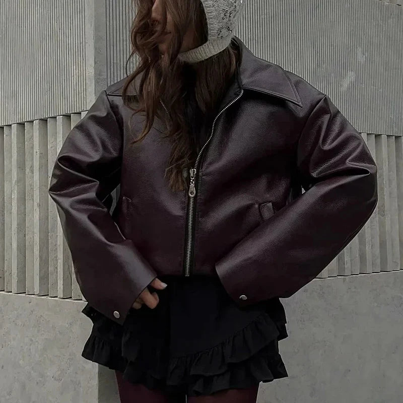 Stylish Streetwear Leather Jacket