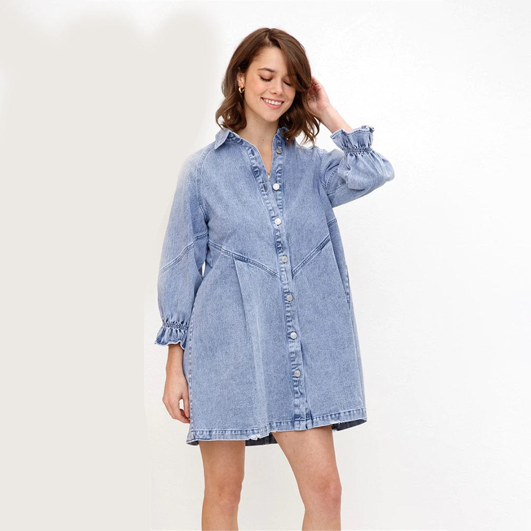 Raya - Vestido camisero - Casual - Vaquero - Ropa de diario