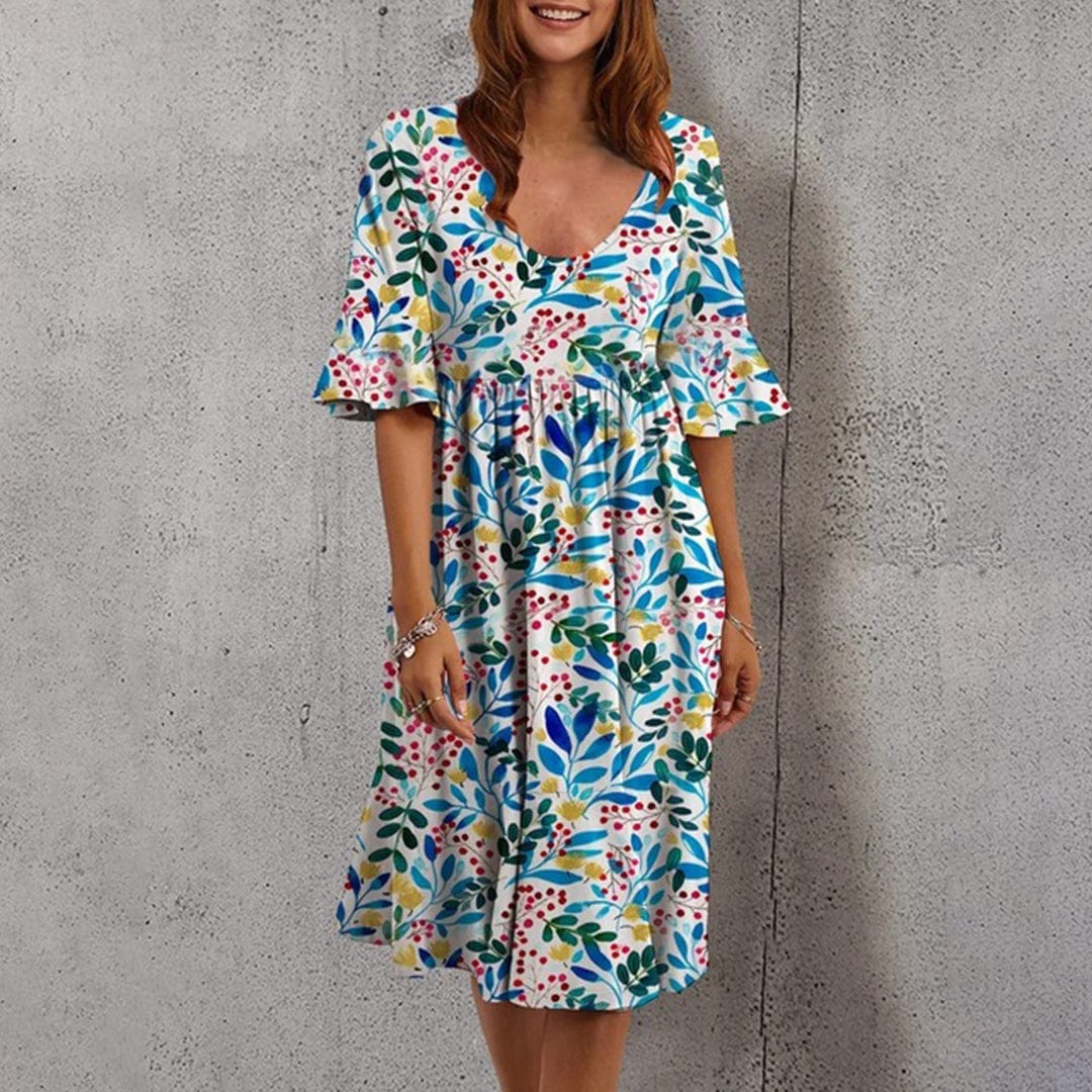 Kassiani - Midi Dress - Leisure - Material - Ideal for Summer