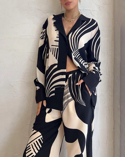 Wesslyn - Conjunto ligero de 2 piezas para mujer