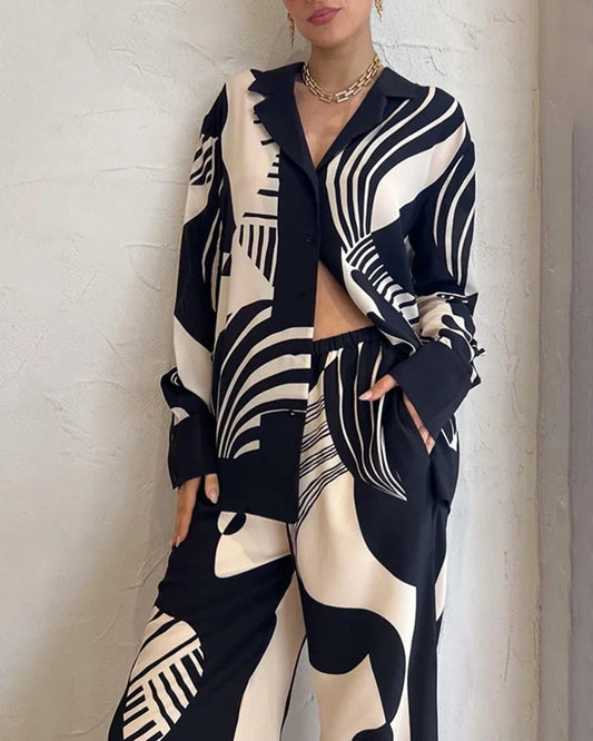 Wesslyn - Conjunto ligero de 2 piezas para mujer