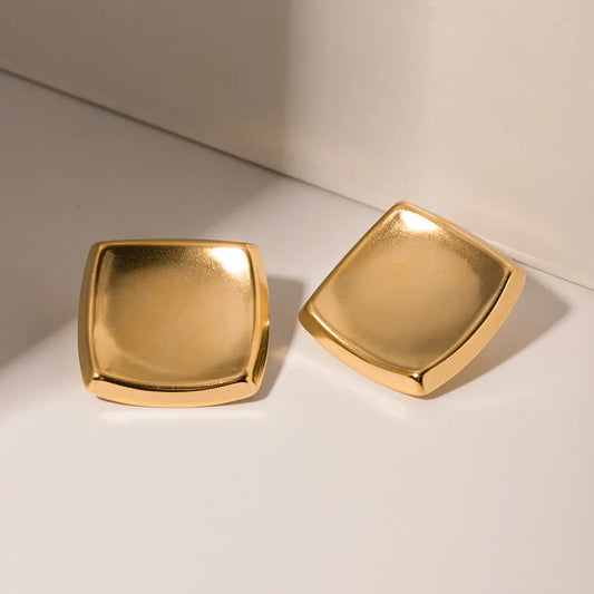 Luxe Allure - Minimalist Geometric Stud Earrings